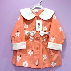 Toddler Girl’s Full Sleeves Floral Dress